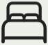 icon black bed
