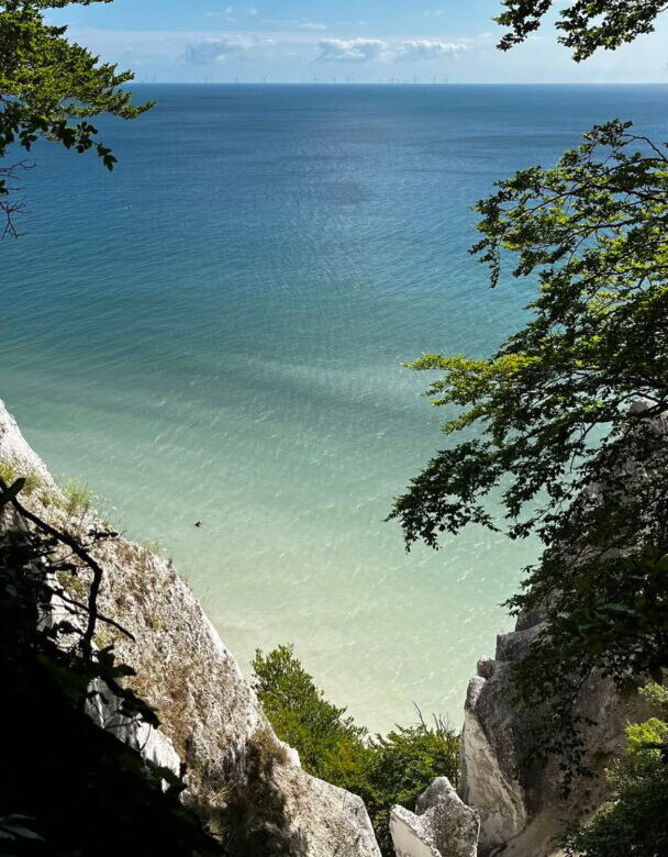 Uitzicht krijtrotsen Møns Klint