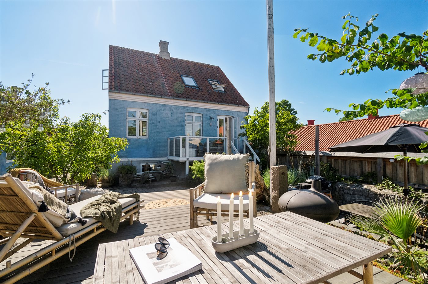 Vakantiehuis Sandvig tuin