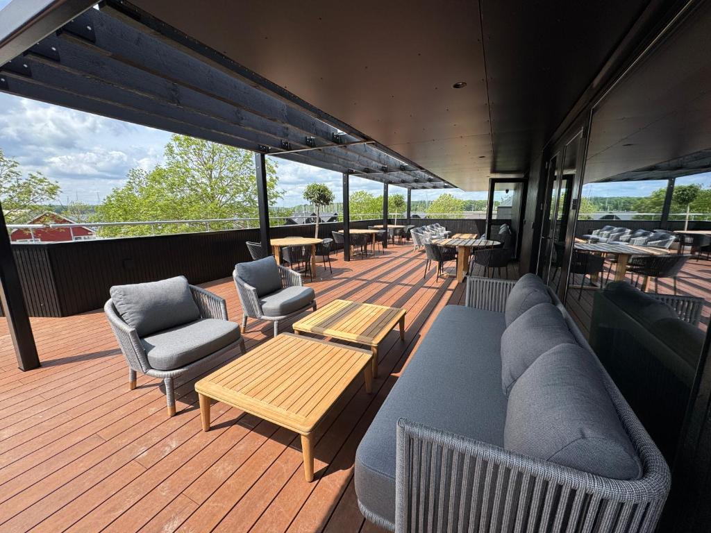Hotel Melfarhus Middelfart terras